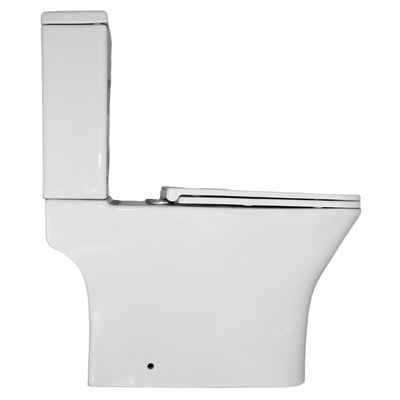 Унитаз-компакт безободковый Azario Mari AZ-79143T с тонкой крышкой микролифт фото 13