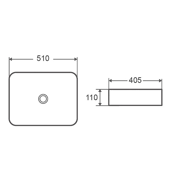 Раковина-чаша Azario 51 см AZ-2178-MW фото 5