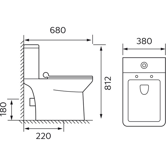 Унитаз-компакт безободковый Azario Glory AZ-49 с тонкой крышкой микролифт фото 17