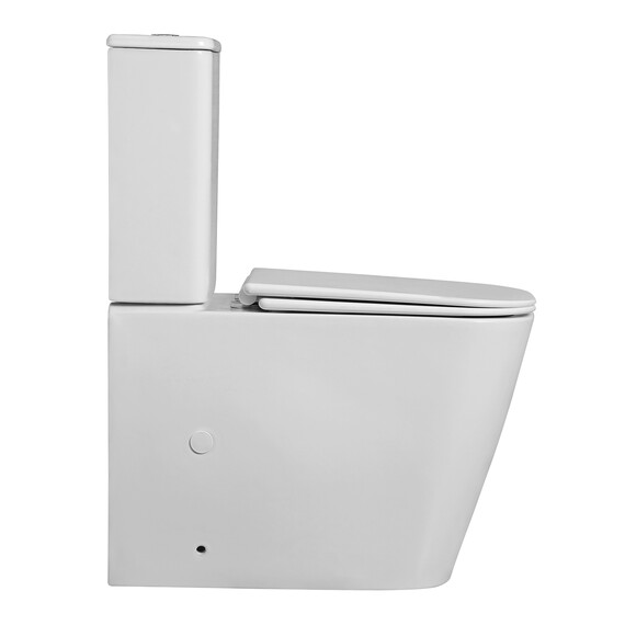 Унитаз-компакт безободковый Azario ESCONDA AZ-1255A с крышкой микролифт (система смыва торнадо) фото 2