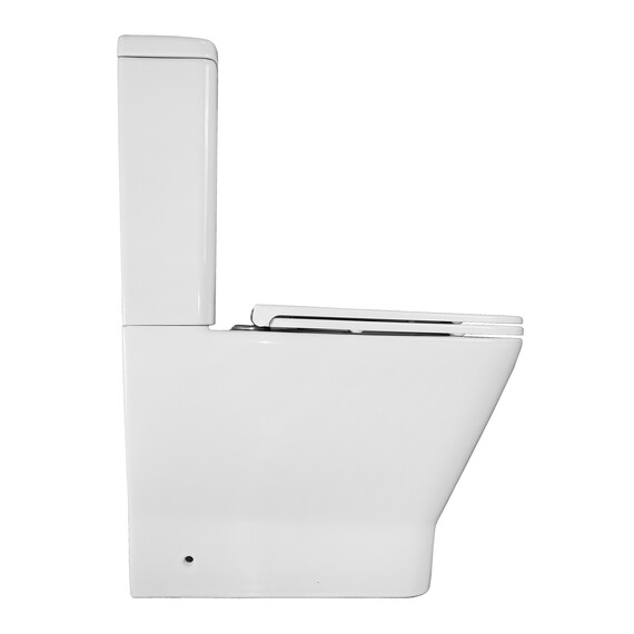 Унитаз-компакт безободковый Azario Joy AZ-2168-UQ3 с крышкой микролифт (система смыва Торнадо) фото 14