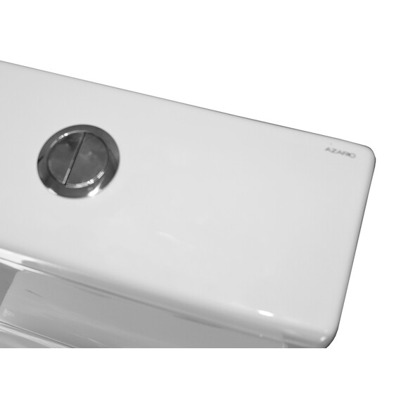 Унитаз-компакт безободковый Azario Mari AZ-79143T с тонкой крышкой микролифт фото 11