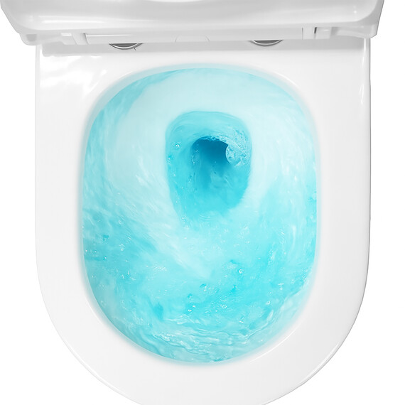 Унитаз подвесной безободковый Azario Nove AZ-9312T с тонкой крышкой микролифт фото 9