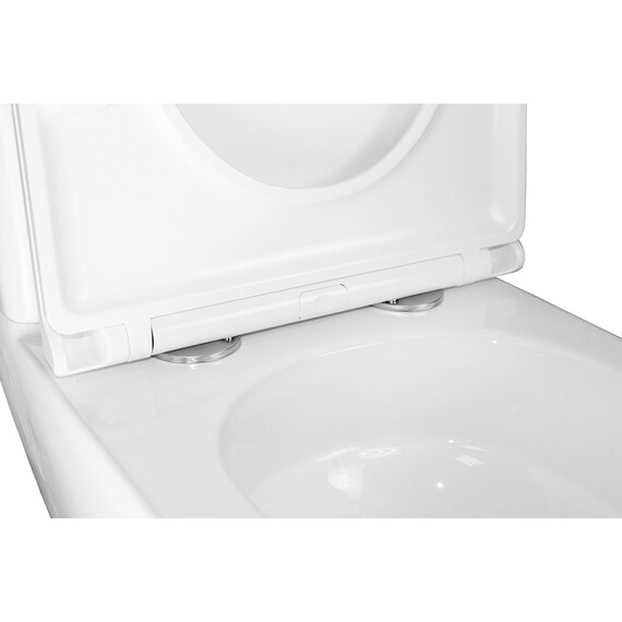 Унитаз-компакт безободковый Azario Joy AZ-2168-UQ3 с крышкой микролифт (система смыва Торнадо) фото 10