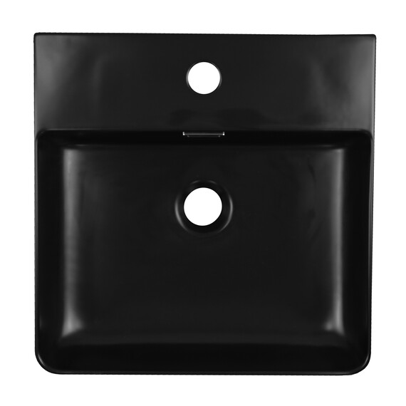 Раковина подвесная Azario 42 см AZ-2177-MB, черный матовый фото 2