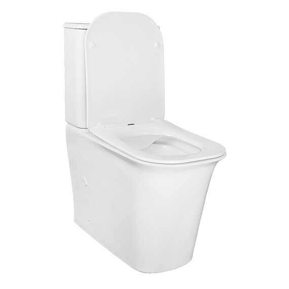 Унитаз-компакт безободковый Azario Velise AZ-1222A с крышкой микролифт фото 2