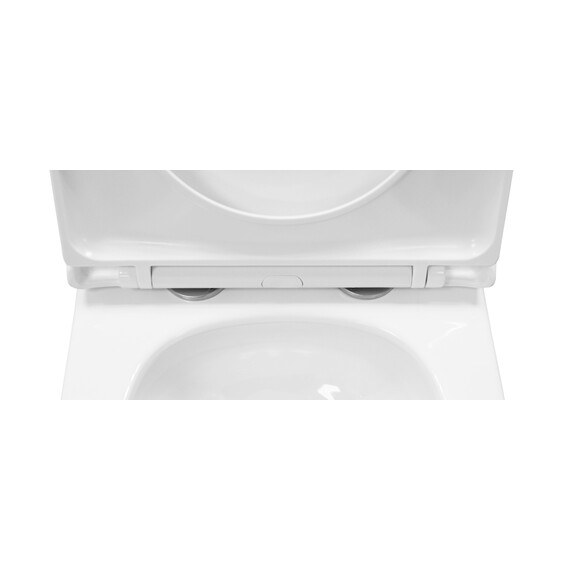 Унитаз подвесной безободковый Azario Nove AZ-9312T с тонкой крышкой микролифт фото 7