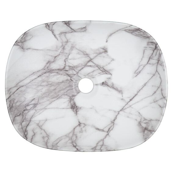Раковина-чаша Azario 46 см AZ-2185- M819, светлый мрамор фото 2