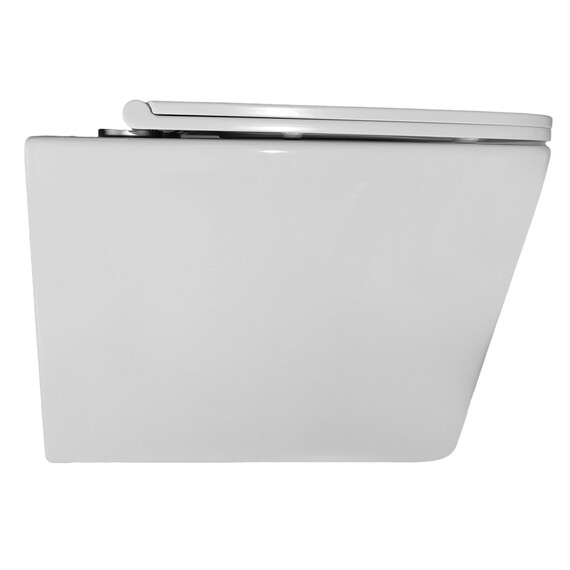 Унитаз подвесной безободковый Azario Cascad AZ-2303-A с тонкой крышкой микролифт (Система смыва Торнадо) фото 13