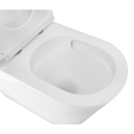 Унитаз-компакт безободковый Azario Margo AZ-2125-UQ1 с крышкой микролифт (система смыва Торнадо) фото 6