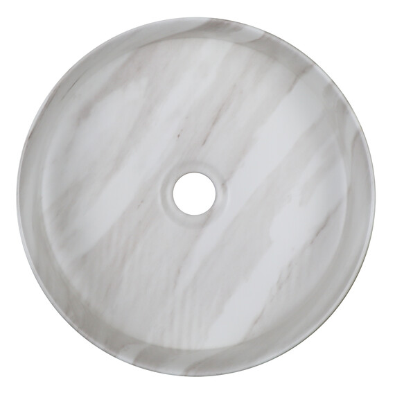 Раковина-чаша Azario 35 см AZ-3134-M817, светлый мрамор фото 2