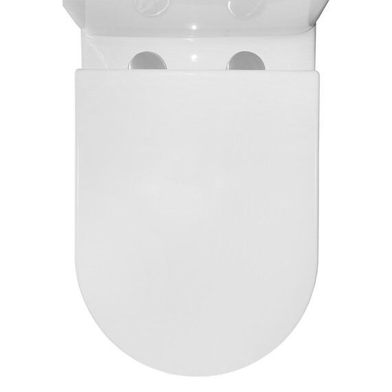 Унитаз-компакт безободковый Azario RIANO AZ-1307A с крышкой микролифт (система смыва Торнадо) фото 9