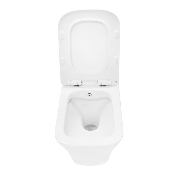 Унитаз подвесной безободковый Azario Nove AZ-9321B с тонкой крышкой микролифт фото 5