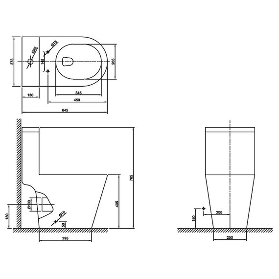 Унитаз-моноблок безободковый Azario Prime AZ-1363OP с тонкой крышкой микролифт фото 16