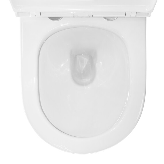 Унитаз подвесной безободковый Azario Uno AZ-2380 с тонкой крышкой микролифт фото 9