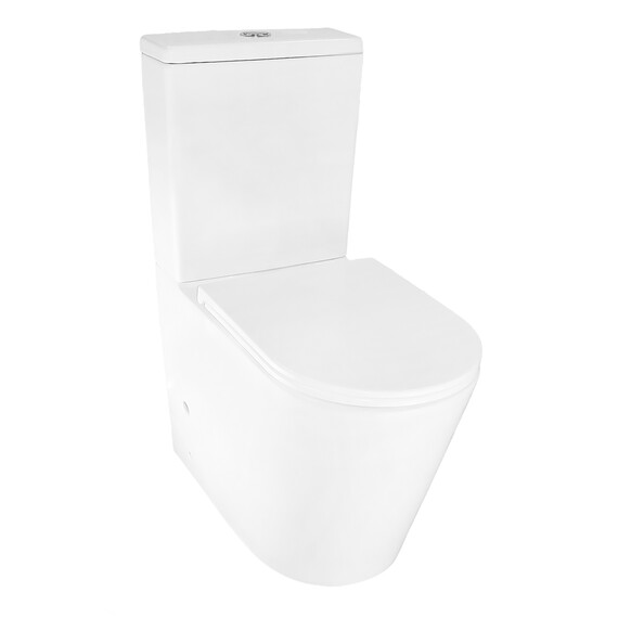 Унитаз-компакт безободковый Azario Margo AZ-2125-UQ1 с крышкой микролифт (система смыва Торнадо) фото 2