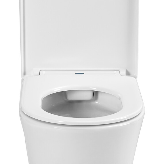 Унитаз-компакт безободковый Azario Vise AZ-1343BT с тонкой крышкой микролифт фото 6