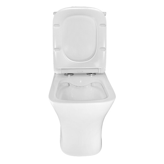 Унитаз-компакт безободковый Azario Kashmir AZ-9143S с тонкой крышкой микролифт фото 5