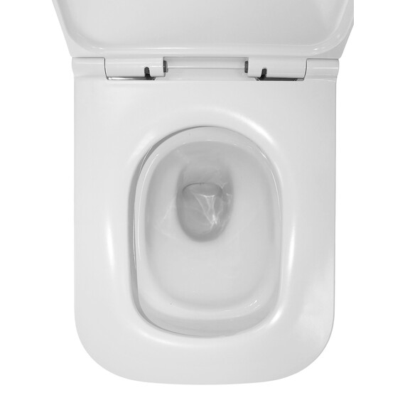 Унитаз подвесной безободковый Azario Legenda AZ-2305-AS с тонкой крышкой микролифт (Система смыва Торнадо) фото 11