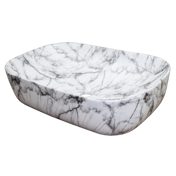 Раковина-чаша Azario 60 см AZ-2143-P-M805, тёмный мрамор фото 3