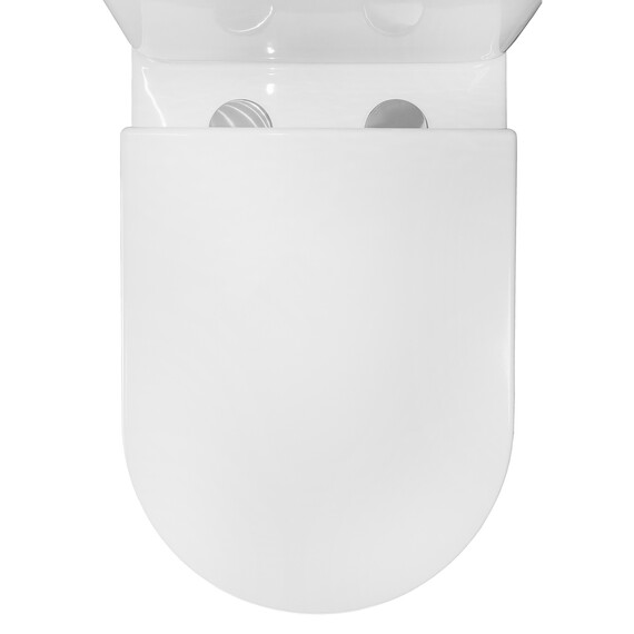 Унитаз-компакт безободковый Azario LANDER AZ-1257A с крышкой микролифт (система смыва Торнадо) фото 9