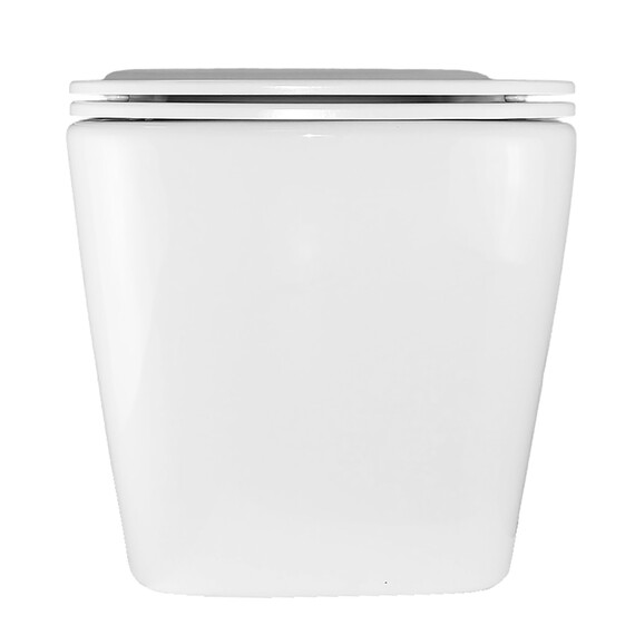 Унитаз подвесной безободковый Azario Cascad M AZ-10002 с тонкой крышкой микролифт (Система смыва Торнадо) фото 13