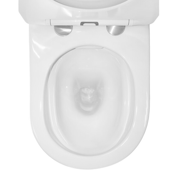 Унитаз-моноблок безободковый Azario Prime AZ-1363OP с тонкой крышкой микролифт фото 8