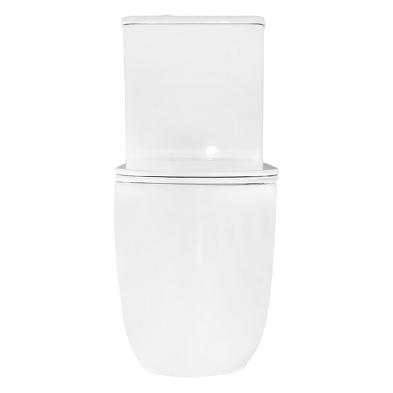 Унитаз-компакт безободковый Azario RIANO AZ-1307A с крышкой микролифт (система смыва Торнадо) фото 12