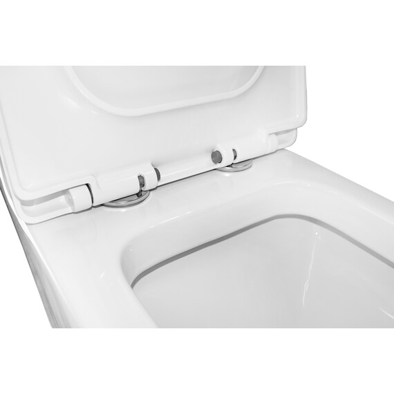 Унитаз-моноблок безободковый Azario RAYO AZ-6385 с крышкой микролифт фото 10