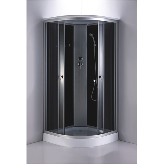 Душевая кабина Loranto 90x90 см CS-881EA13TM/B-90, хром/прозрачное фото 2