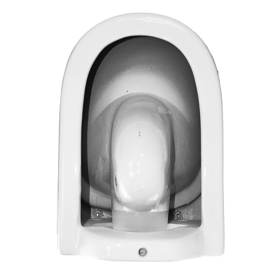 Унитаз подвесной безободковый Azario Uno AZ-2380 с тонкой крышкой микролифт фото 15