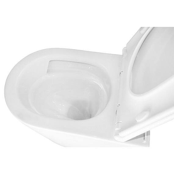 Унитаз подвесной безободковый Azario LANDER AZ-2802E с тонкой крышкой микролифт (Система смыва торнадо) фото 7