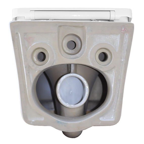 Унитаз подвесной безободковый Azario Vesper AZ-1373WH с тонкой крышкой микролифт (Система смыва торнадо) фото 13