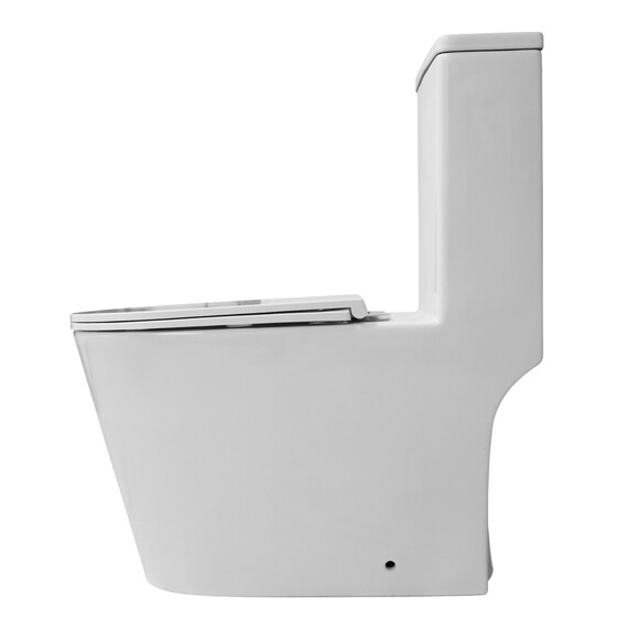 Унитаз-моноблок Azario Eagle AZ-80673 с тонкой крышкой микролифт (Система смыва Торнадо) фото 12