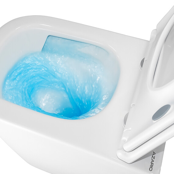 Унитаз подвесной безободковый Azario ESCONDA AZ-2805E с крышкой микролифт (Система смыва торнадо) фото 15