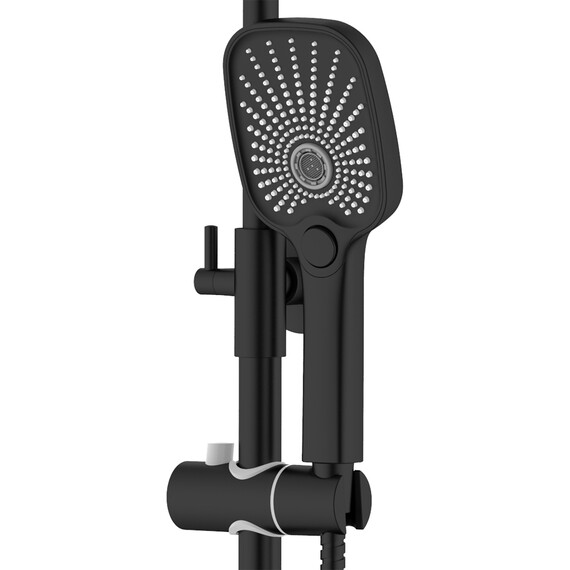 Душевая стойка Azario Lursy AZ-K2349B, чёрный матовый фото 3