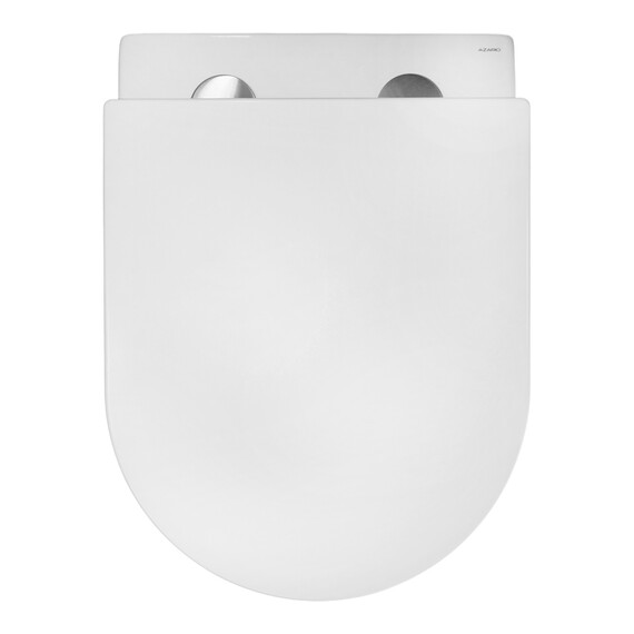 Унитаз подвесной безободковый Azario Terso AZ-092E-UQ3 (система смыва Торнадо) с тонкой крышкой микролифт фото 11