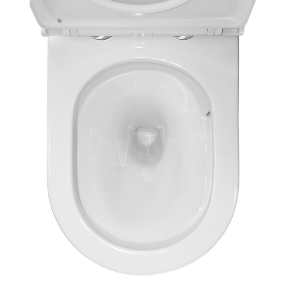 Унитаз-компакт безободковый Azario Margo AZ-2125-UQ1 с крышкой микролифт (система смыва Торнадо) фото 7