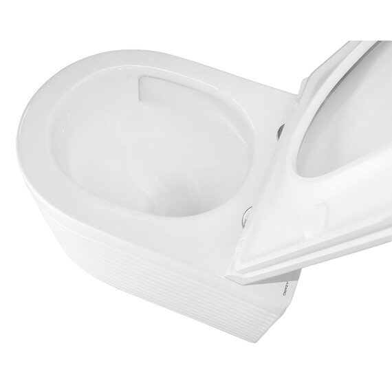 Унитаз подвесной безободковый Azario Luzio AZ-098-UQ (система смыва Торнадо) с тонкой крышкой микролифт фото 7