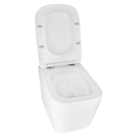 Унитаз подвесной безободковый Azario Cascad M AZ-10002 с тонкой крышкой микролифт (Система смыва Торнадо) фото 5