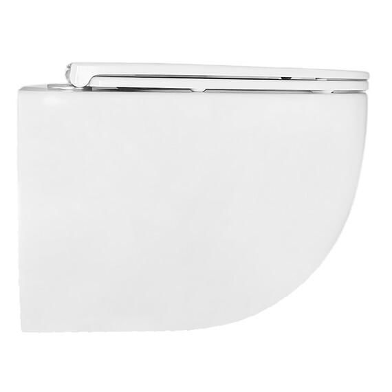 Унитаз подвесной безободковый Azario Terso AZ-092E-UQ3 (система смыва Торнадо) с тонкой крышкой микролифт фото 13