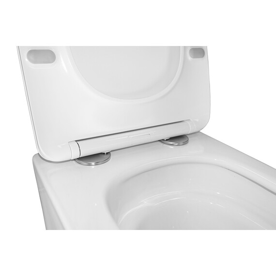 Унитаз подвесной безободковый Azario Cascad M AZ-10002 с тонкой крышкой микролифт (Система смыва Торнадо) фото 7