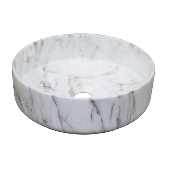 Раковина-чаша Azario 35 см AZ-3134-M820, светлый мрамор фото 3