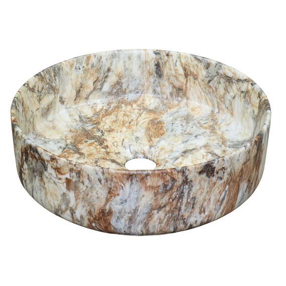 Раковина-чаша Azario 35 см AZ-3134-M830, коричневый мрамор фото 3