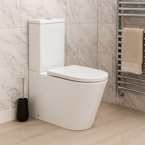 Унитаз-компакт безободковый Azario Margo AZ-2125-UQ1 с крышкой микролифт (система смыва Торнадо) фото 15