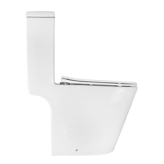 Унитаз-моноблок безободковый Azario Prime AZ-1363OP с тонкой крышкой микролифт фото 13