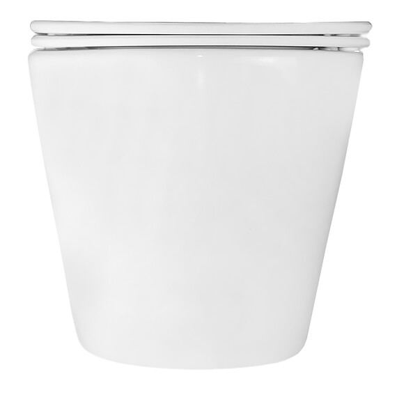 Унитаз подвесной безободковый Azario LANDER AZ-2802E с тонкой крышкой микролифт (Система смыва торнадо) фото 12