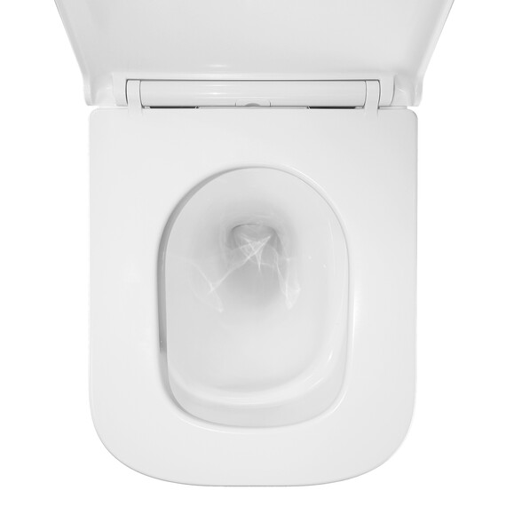 Унитаз подвесной безободковый Azario FOTE AZ-116-UQ3 с тонкой крышкой микролифт (Система смыва торнадо) фото 10