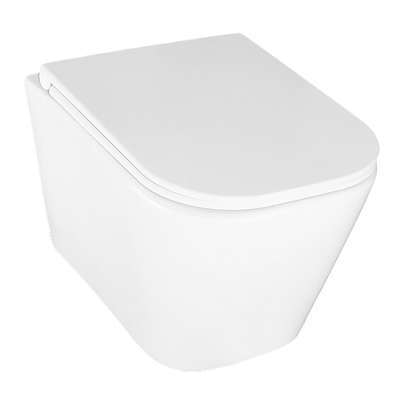 Унитаз подвесной безободковый Azario ESCONDA AZ-2805E с крышкой микролифт (Система смыва торнадо) фото 3