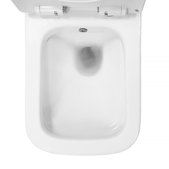 Унитаз подвесной безободковый Azario Nove AZ-9321B с тонкой крышкой микролифт фото 8